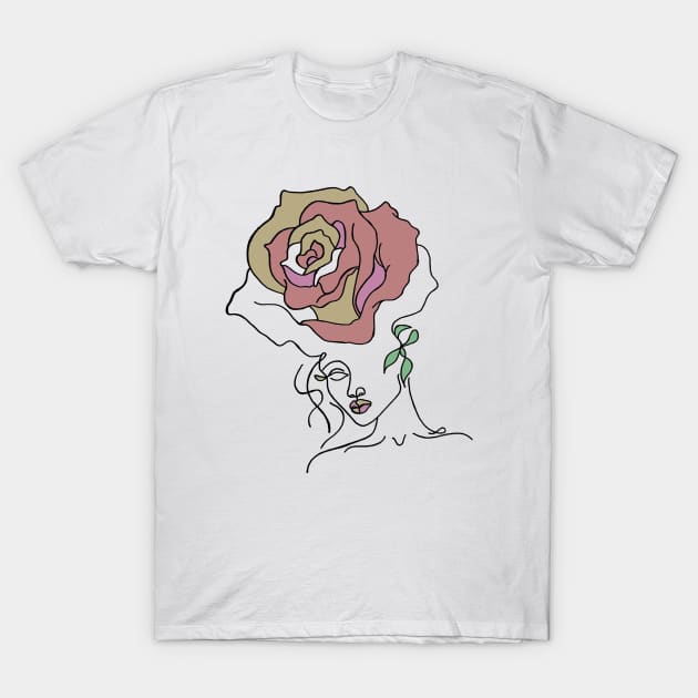 Beautiful me line artwork T-Shirt by Smriti_artwork